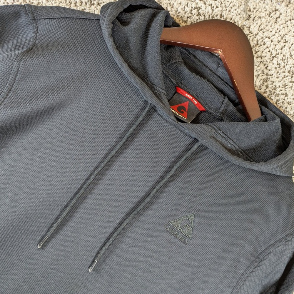 Gerry Hoodie Pullover Activewear Casual Comfy Mens Size Medium Black